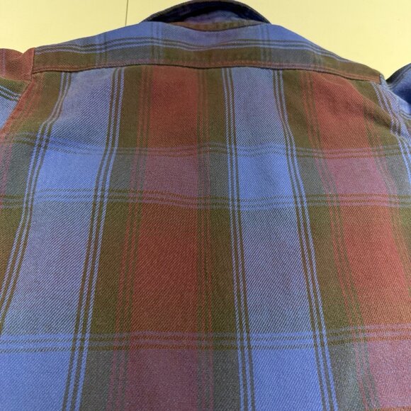 Vintage Five Brother Flannel Shirt Mens Medium 21.5x26.5 Heavyweight USA - Picture 7 of 13